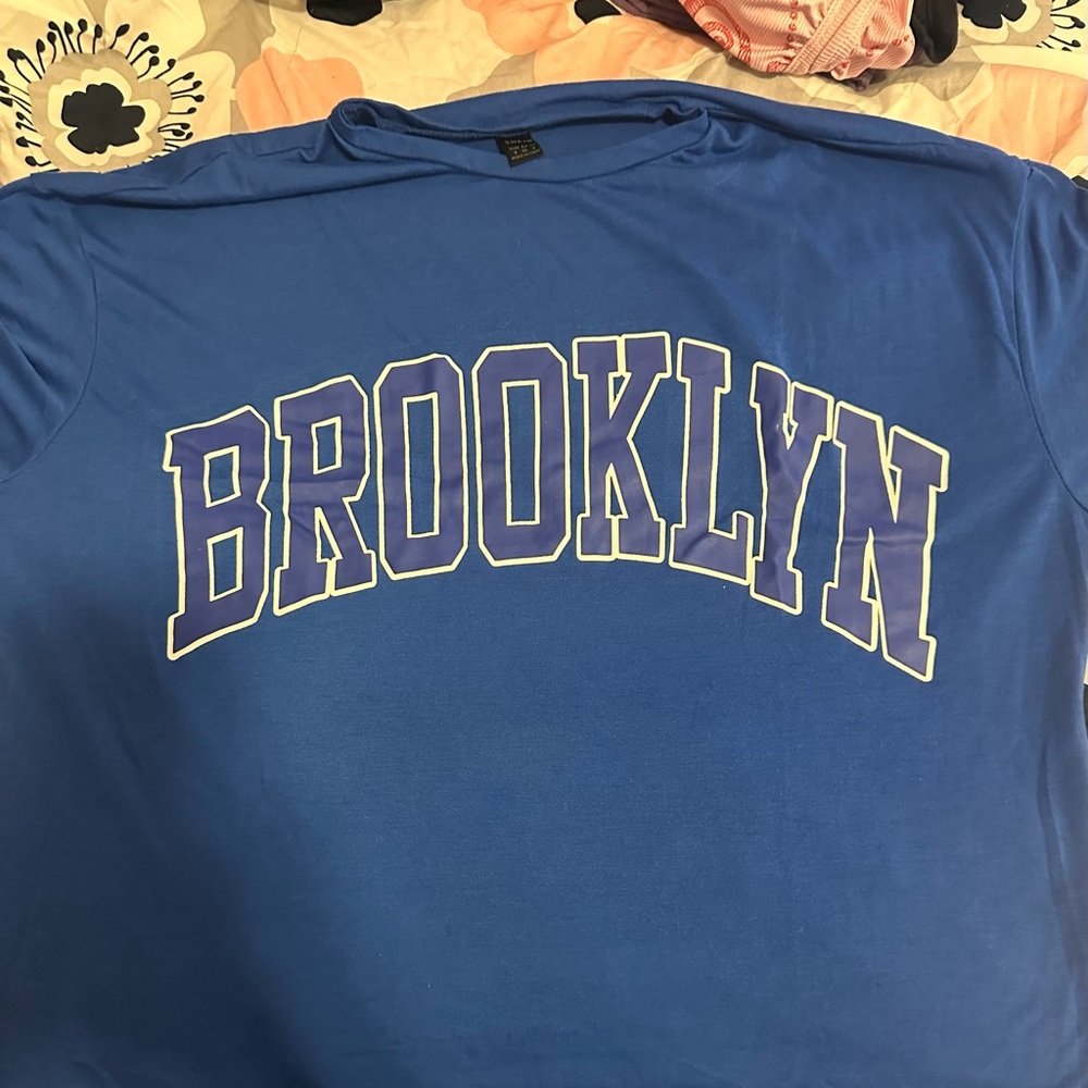 Blue Brooklyn oversized t shirt
